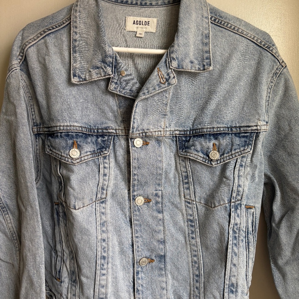 Agolde Charli Oversized Denim Jacket Size XS